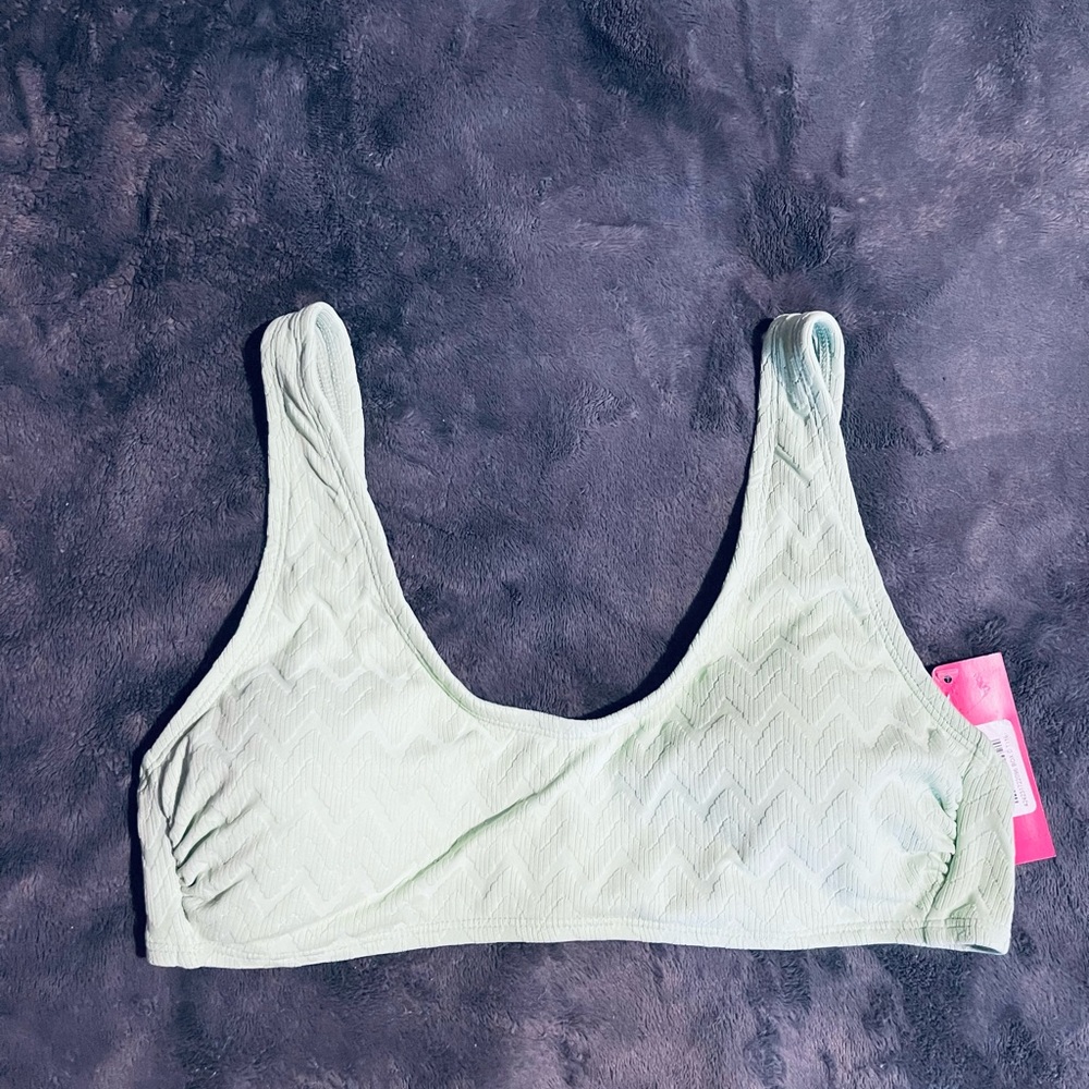 Xhilaration Light Green Swim Top
